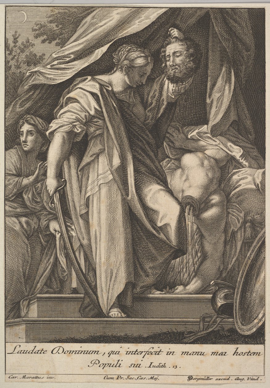朱迪思杀了霍洛芬尼，1705-62。 作者 约翰·乔治·伯格穆勒（Johann Georg Bergmuller）