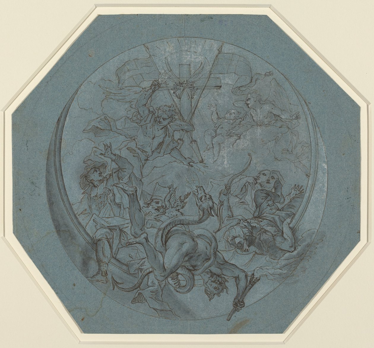 圣米迦勒击败异端和撒旦 作者 约翰·乔治·伯格穆勒（Johann Georg Bergmuller）