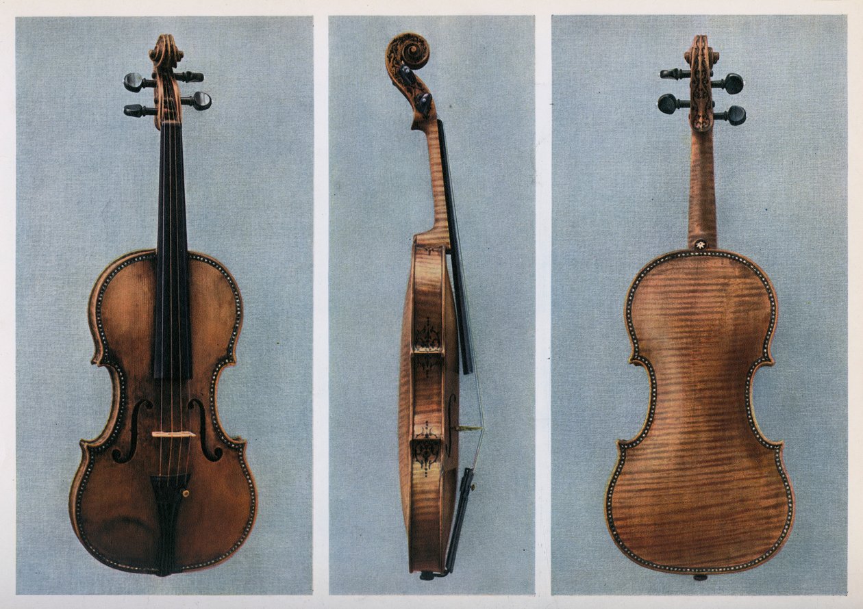 小提琴，尼古拉·阿玛蒂，克雷莫纳，十七世纪，1948年 作者 约翰·乔治·普拉泽