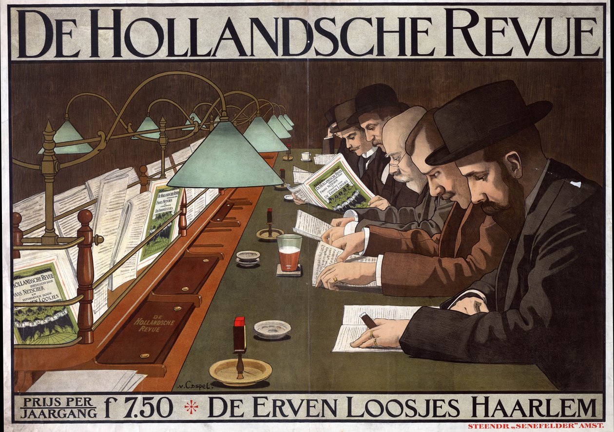 De Hollandsche Revue》的广告 作者 约翰·乔治·范·卡佩尔