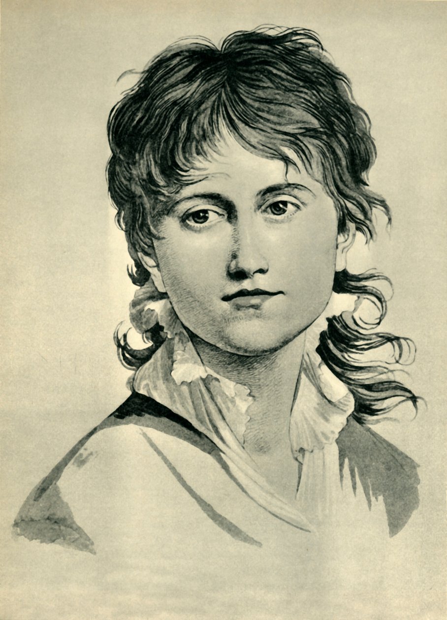 一位年轻女子的头，1804年，1943年。 作者 约翰·格特弗里德·沙道（Johann Gottfried Schadow）