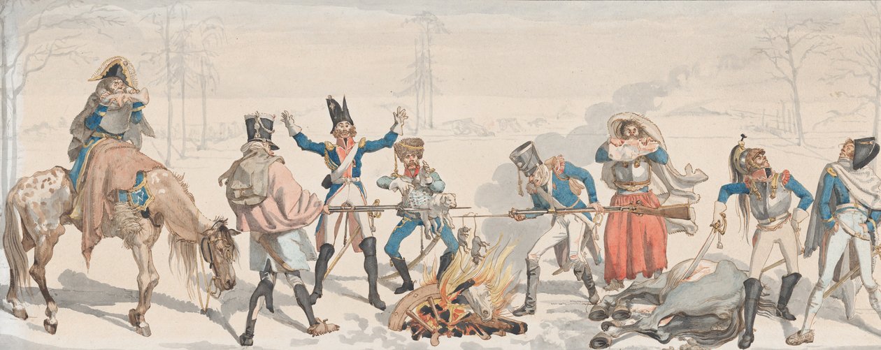 在福尔克的午餐 Le Dejeuner à la Fourchette, 1813年。 作者 约翰·格特弗里德·沙道（Johann Gottfried Schadow）