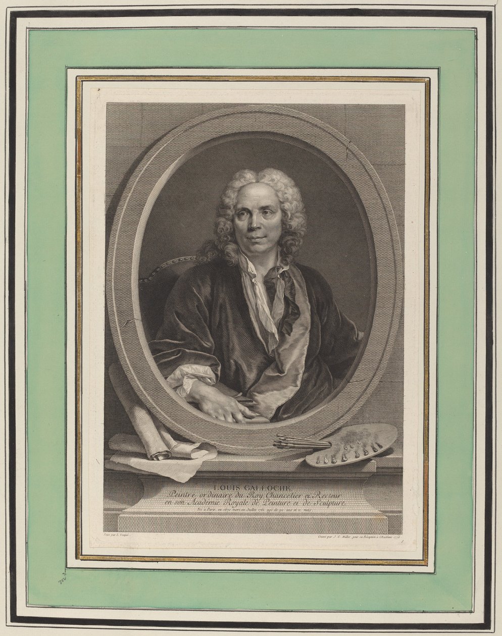 路易斯-加洛什 作者 Johann Gotthard Müller，模仿 Louis Tocque