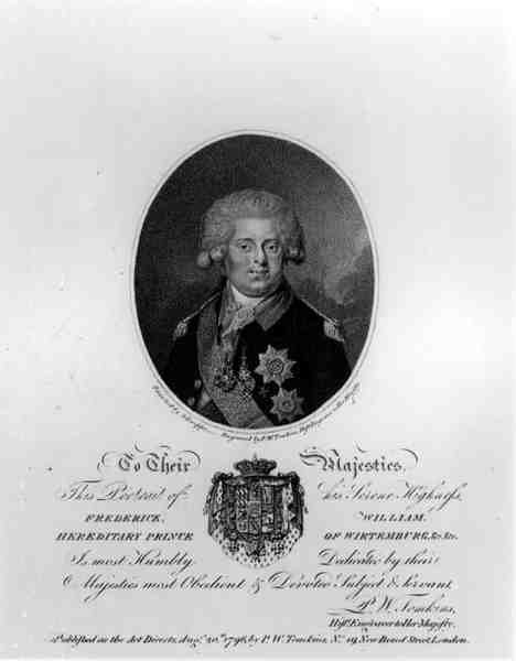 弗雷德里克威廉三世（1770-1840）的肖像，遗传的维特汉堡王子，由佩尔特罗威廉汤姆金斯（c.1759-1840）刻，由PWTomkins出版，1796年8月20日 作者 施韦普之后的约翰·戈特利布（Johann Gottlieb）