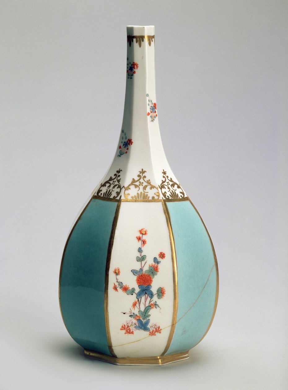 用于Meissen工厂的日本酒瓶形状的烧瓶，c.1725（瓷器） 作者 约翰·格雷戈尔·赫罗德（Johann Gregor Herold）