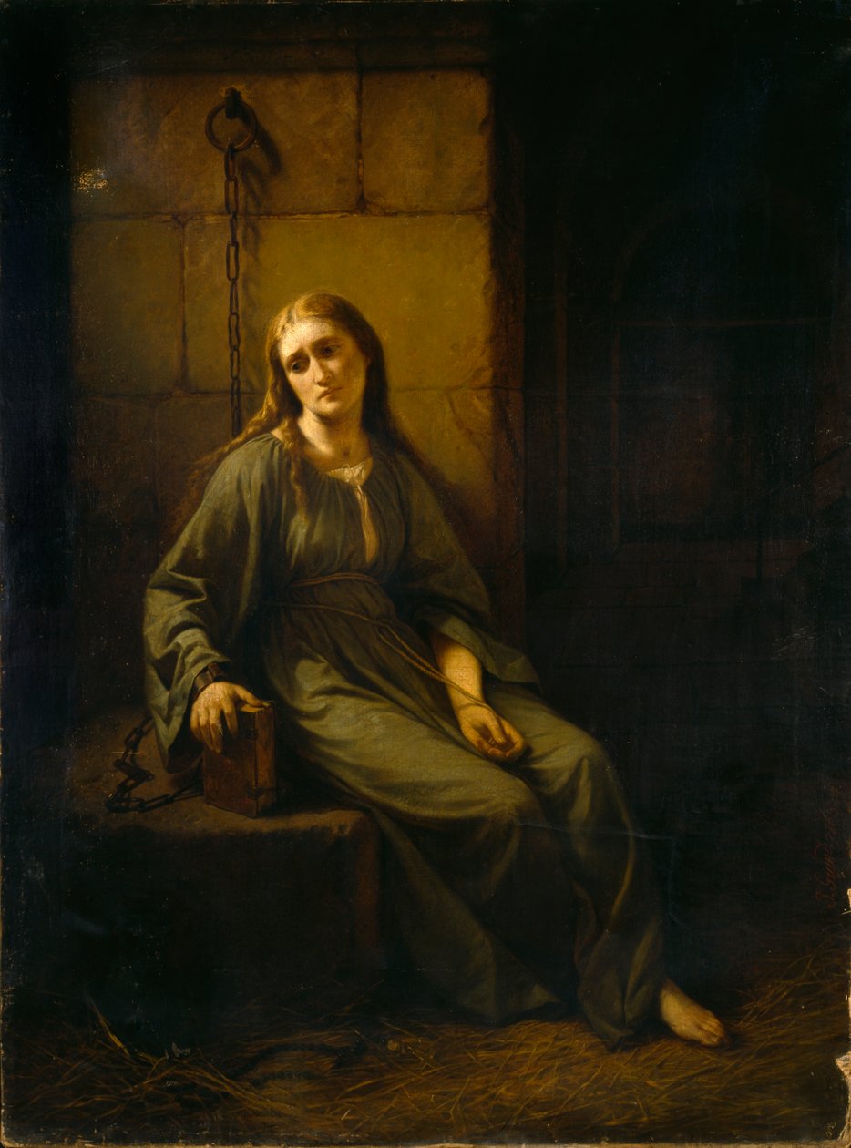 狱中的玛格丽特，1863-1867。 作者 约翰·格伦德