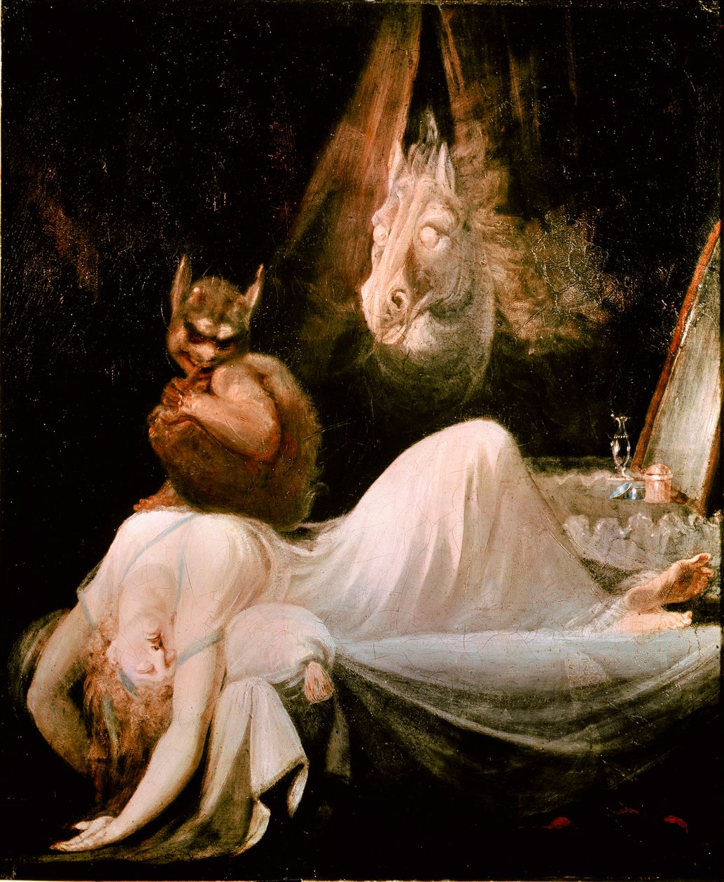 瑞士画派 Johann Henrich Fussli (1741-1825) 的梦魇画作 作者 约翰·海因里希·弗斯利（Johann HeinrichFüssli）