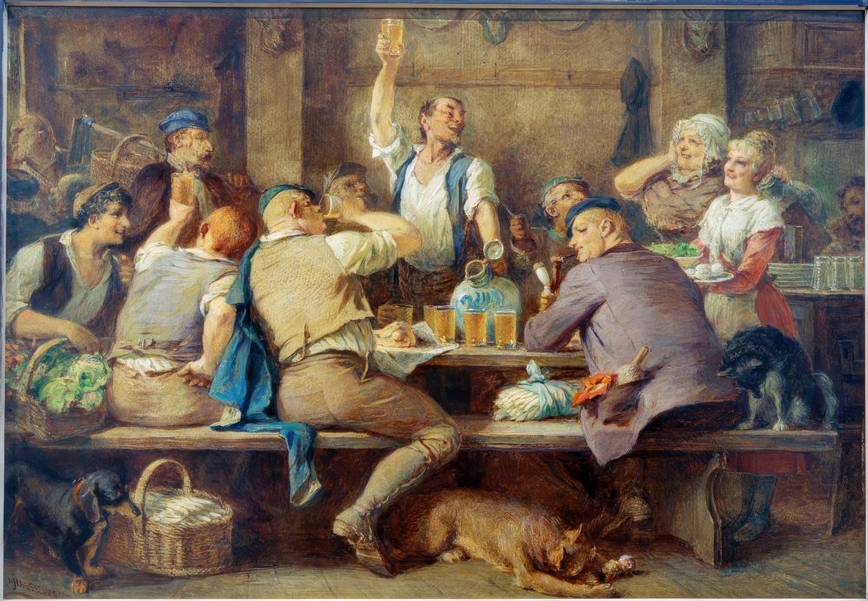 Äpfelweinstube in Sachsenhausen 作者 约翰·海因里希·哈塞尔霍斯特