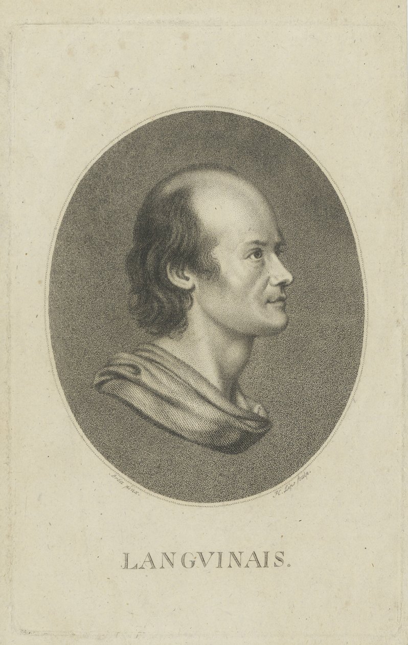 让·丹尼斯·兰朱伊奈斯（Jean-Denis Lanjuinais）1753-1827年的肖像，c。 1810。 作者 约翰·海因里希·利普斯（Johann Heinrich Lips）