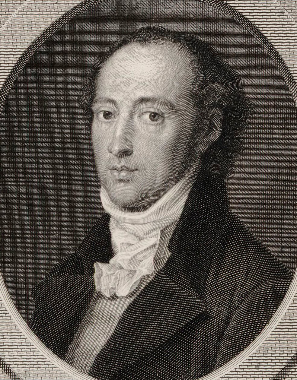 作曲家约翰·安东·安德烈（Johann AntonAndré）1775-1842年的肖像，1800年。 作者 约翰·海因里希·利普斯（Johann Heinrich Lips）