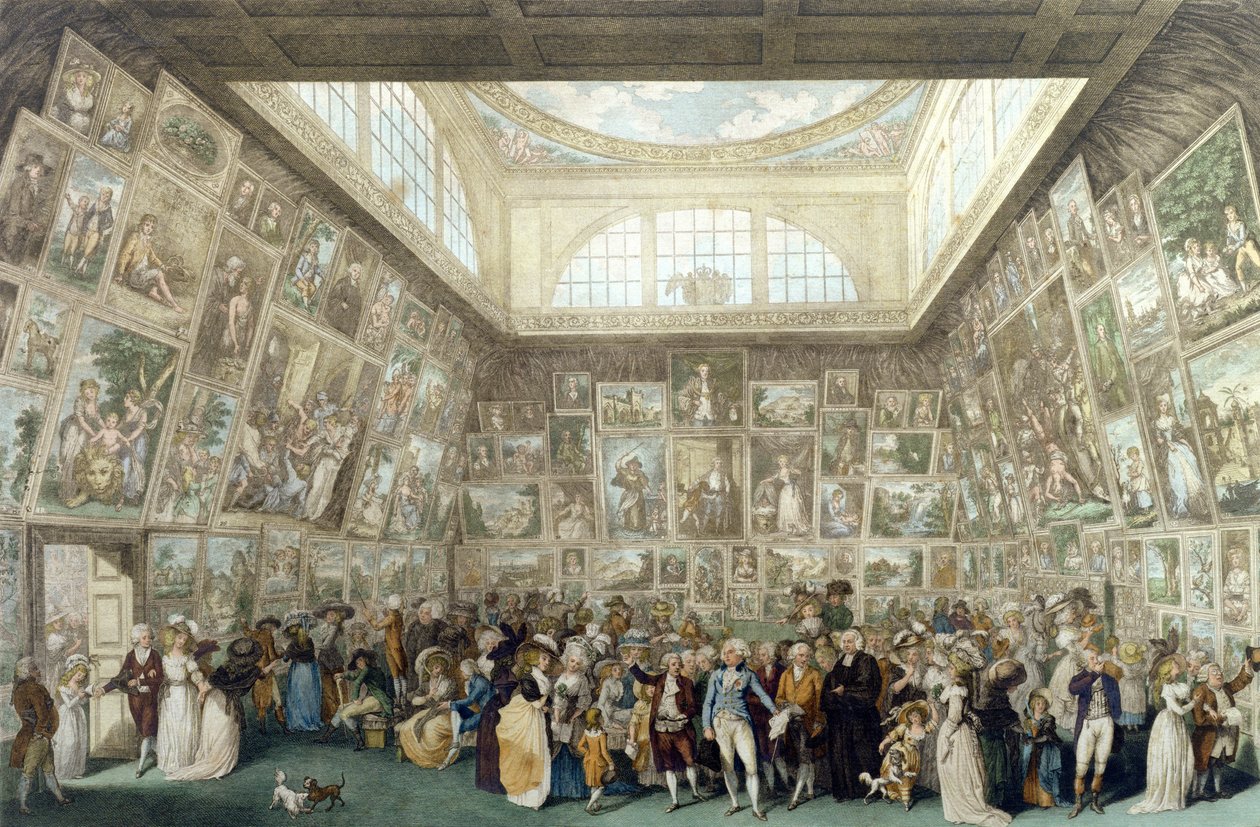 1787年皇家艺术学院展览，由Pietro Antonio Martini（1738-97）雕刻，1787年 作者 约翰·海因里希·拉姆伯格