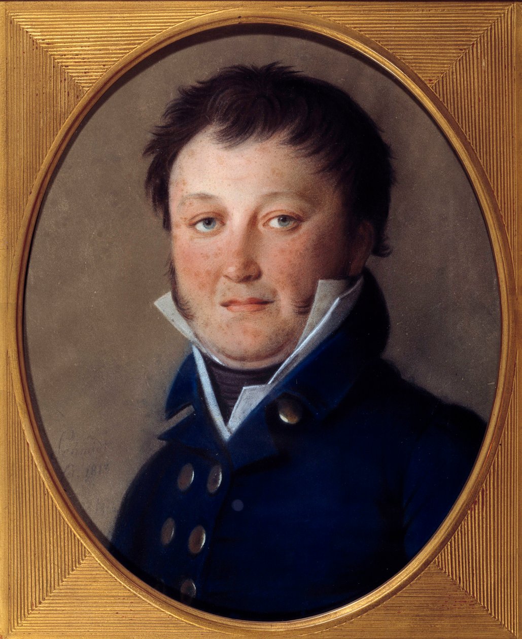 Constant Wairy 的肖像 dit Constant (1778-1845) 拿破仑皇帝的第一个贴身男仆，直到 1814 年约翰·海因里希·施密特 (1749-1829) 的粉彩画 作者 约翰·海因里希·施密特（Johann Heinrich Schmidt）