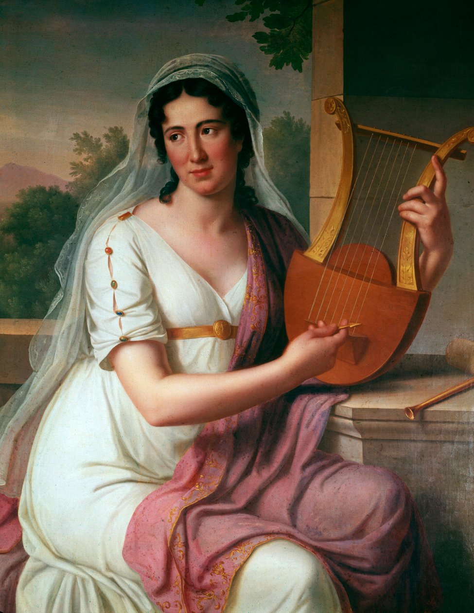 伊莎贝拉科尔布兰的肖像（布面油画 作者 约翰·海因里希·施密特（Johann Heinrich Schmidt）