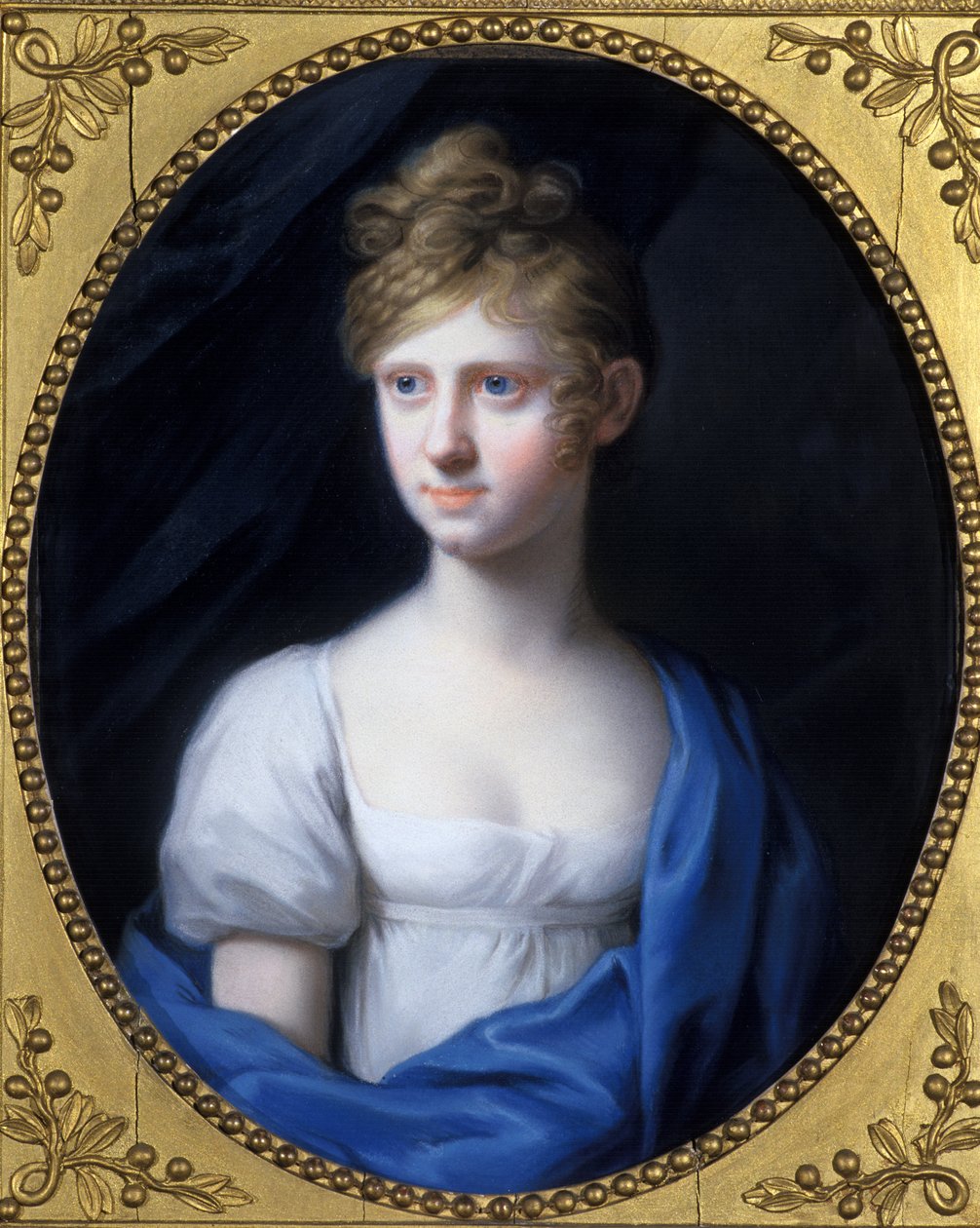 Amalie Adelheid Luise Therese Caroline Princess of Saxony-Meiningen，c.1808 作者 约翰·海因里希·施罗德（Johann Heinrich Schroder）