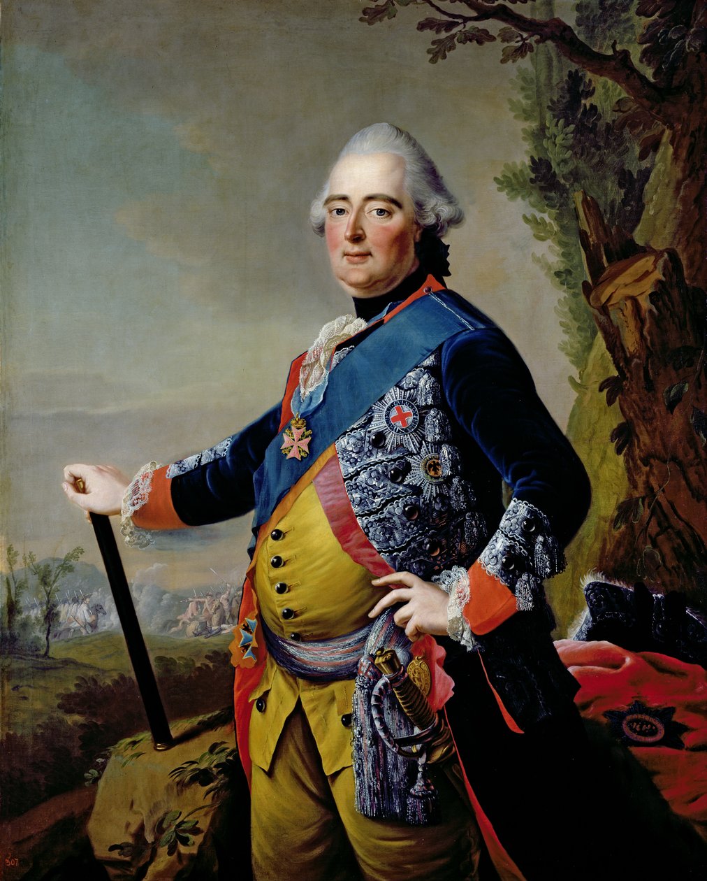 Frederick II，Hesse-Kassel的Landgrave，c.1773 作者 约翰·海因里希·蒂施贝恩（Johann Heinrich Tischbein）