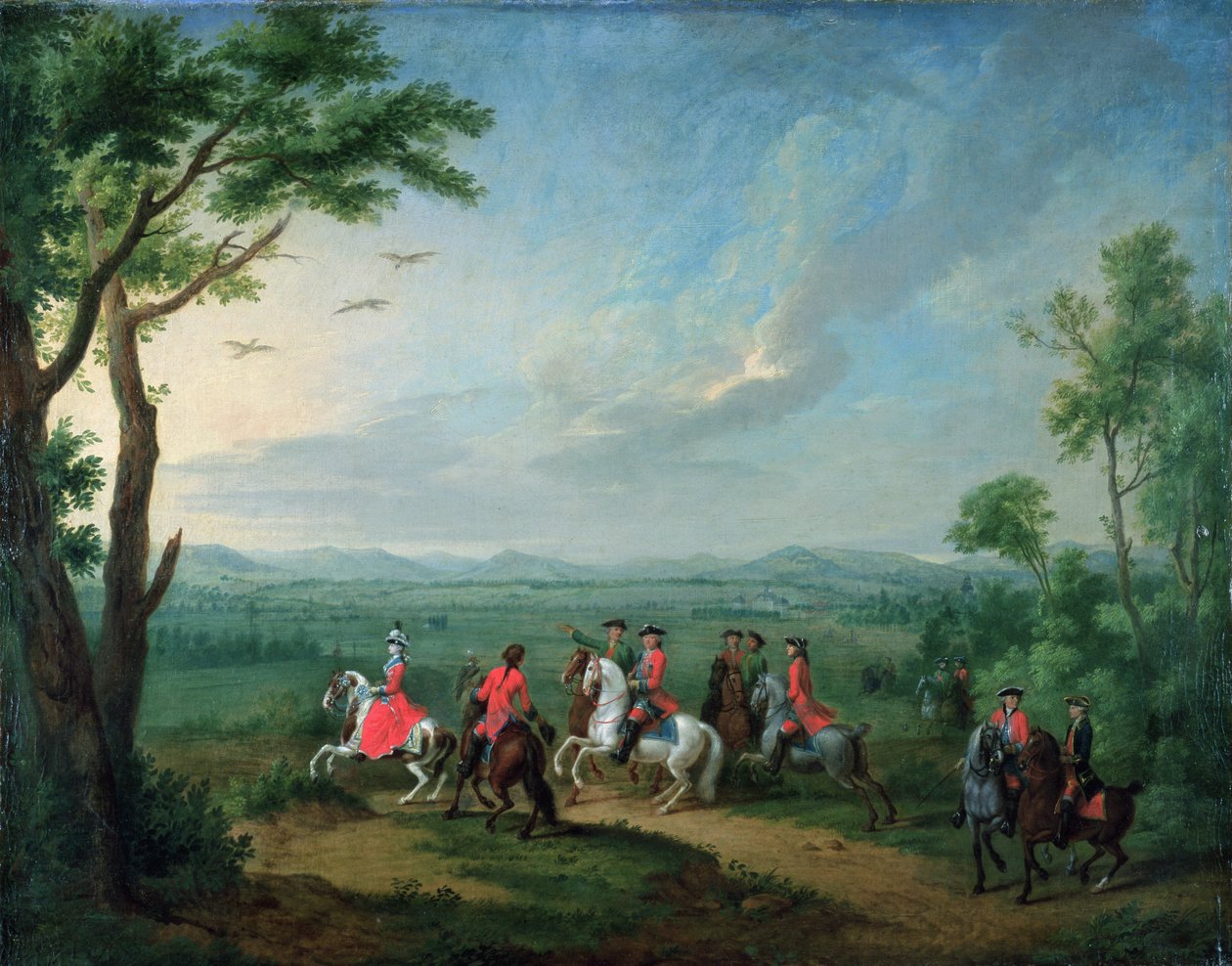 Landgravess菲律宾狩猎苍鹭 作者 约翰·海因里希·蒂施贝恩（Johann Heinrich Tischbein）