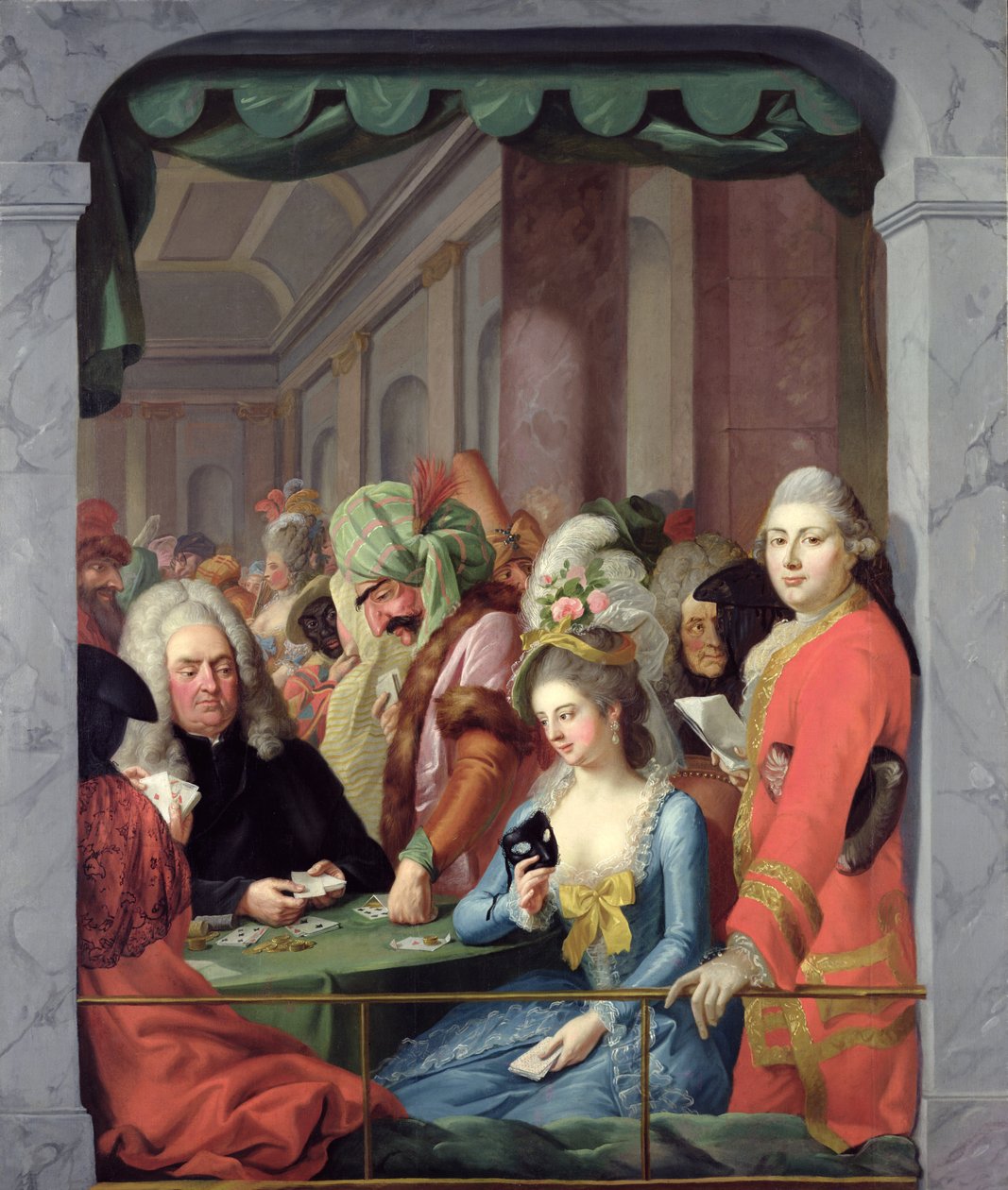 卡塞尔法院的蒙面人物 作者 约翰·海因里希·蒂施贝恩（Johann Heinrich Tischbein）