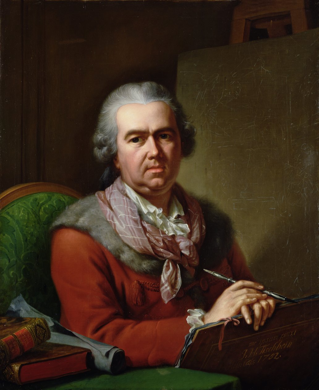 1782年的老年自画像 作者 约翰·海因里希·蒂施贝恩（Johann Heinrich Tischbein）