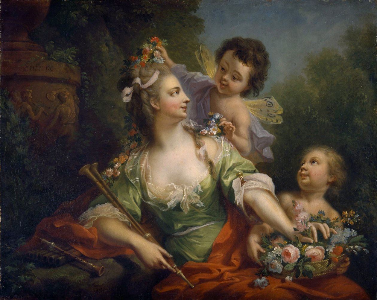 缪斯尤特佩》（九位缪斯，1782 年） 作者 约翰·海因里希·蒂施贝恩（Johann Heinrich Tischbein）