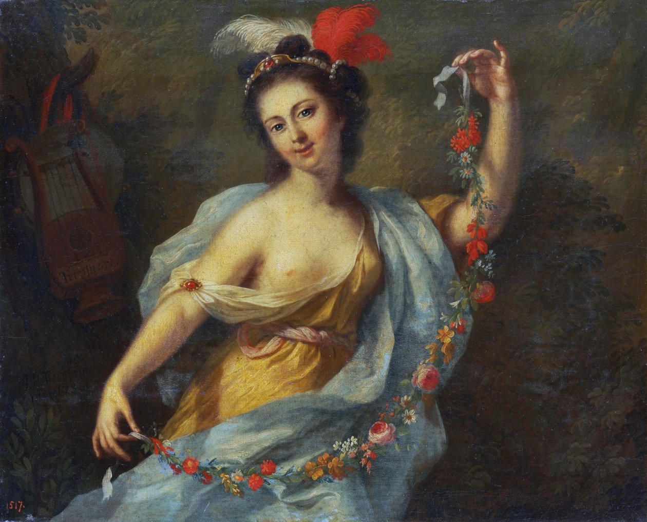 缪斯女神特普西科尔》（九位缪斯女神，1782 年） 作者 约翰·海因里希·蒂施贝恩（Johann Heinrich Tischbein）