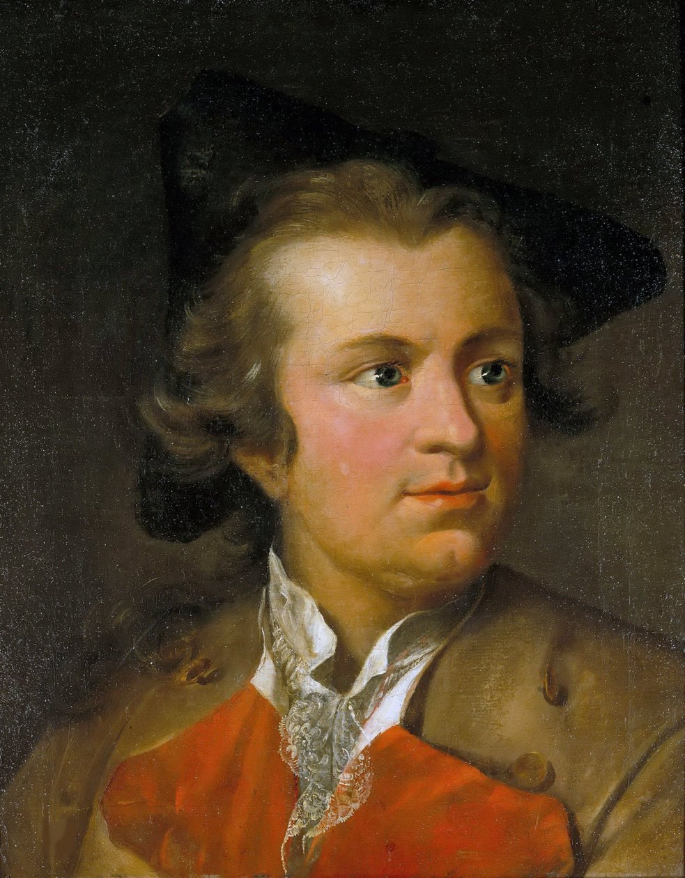 Gotthold Ephraim Lessing的肖像1729-1781，约1755年。 作者 约翰·海因里希·蒂施贝恩（Johann Heinrich Tischbein）