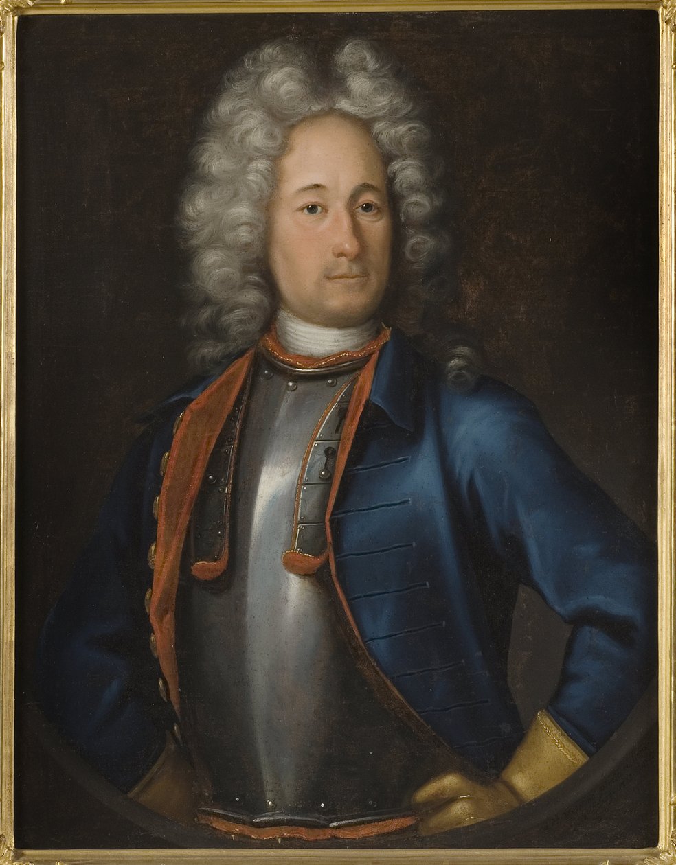 海军上将Olof Stromstierna（1664-1730）的肖像，由Wedekind, Johann-Heinrich（1674-1736）创作。布面油画 作者 约翰·海因里希·韦德金