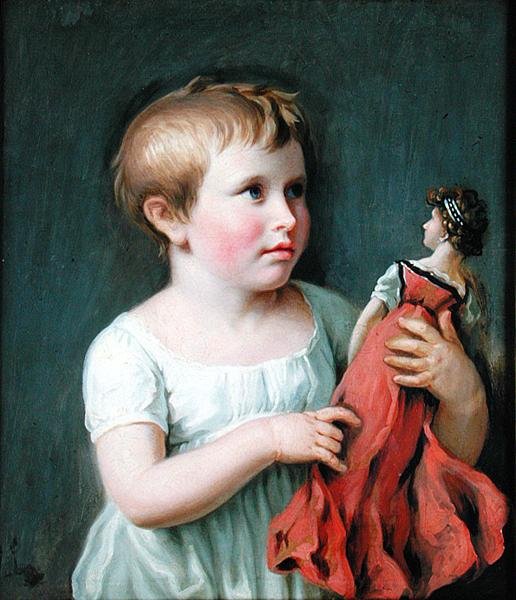 儿童肖像的Cornelia Wilhelmine Amsinck，Burgermeister Dammert的未来妻子（1800-61） 作者 约翰·海因里希·威廉·蒂施贝因