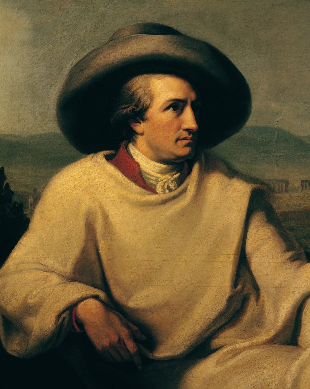 Johann Wolfgang von Goethe（1749-1832）在Campagna，1790（详情） 作者 约翰·海因里希·威廉·蒂施贝因