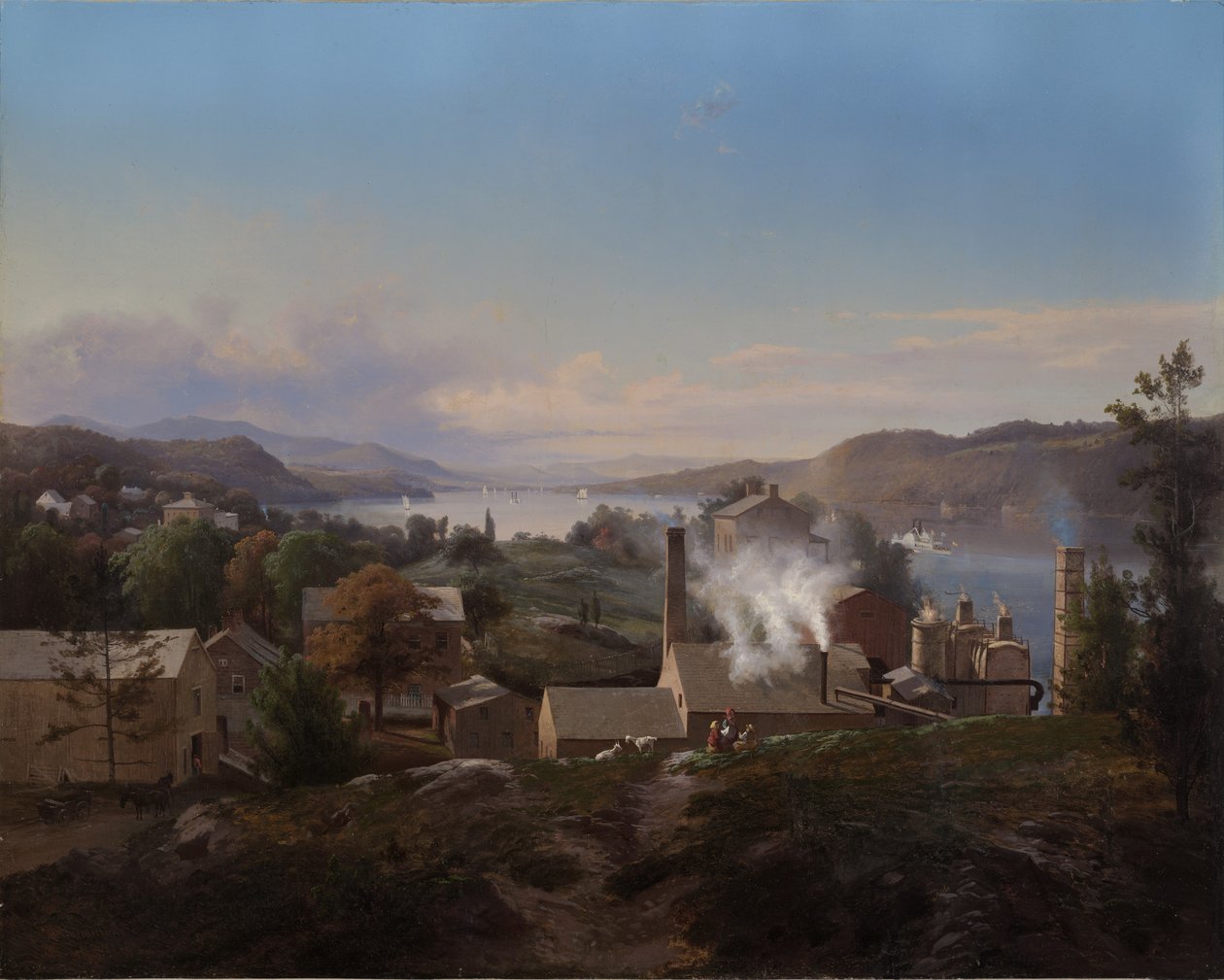 Poughkeepsie Iron Works（Bech&39;s Furnace），1856年 作者 约翰·赫尔曼·卡尔米恩克