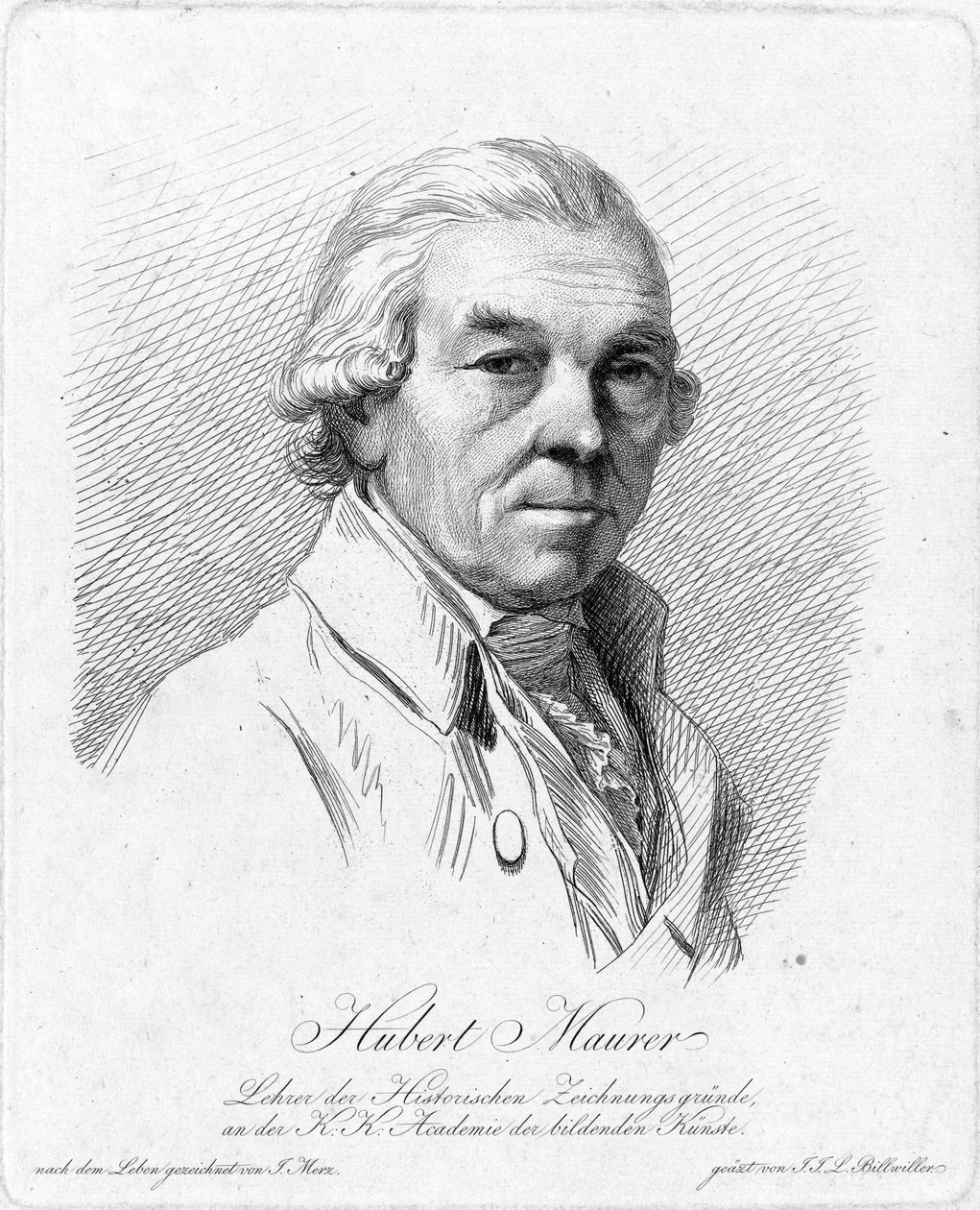 描绘的人：休伯特·莫雷尔 作者 约翰·雅各布·劳伦兹·比维勒（Johann Jakob Laurenz Billwiller）