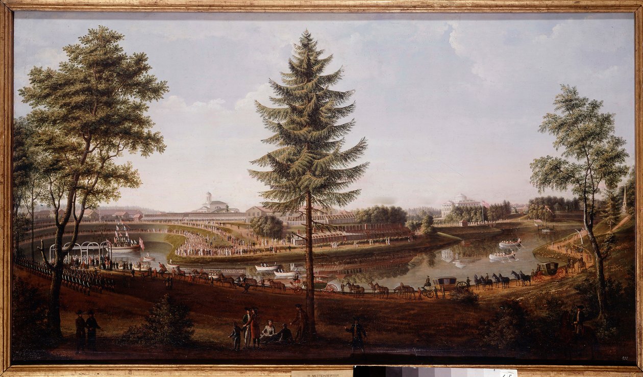巴甫洛夫斯克宫的盛宴，沙皇保罗一世的夏宫梅特莱尔绘画（1750-1825）1790 年圣彼得堡历史博物馆 作者 约翰·雅各布·梅滕利特（Johann Jakob Mettenleiter）