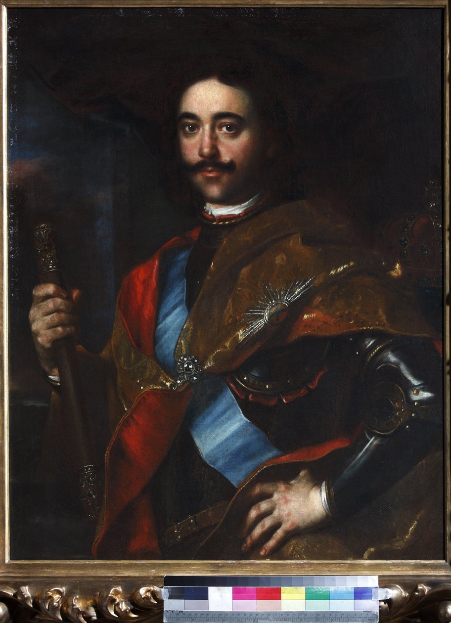 Portrait of Emperor Peter I the Great (1672-1725) - Jan (Johann) Kupecky (Kupetzky) (1667-1740). Oil on canvas 作者 约翰·库佩茨基