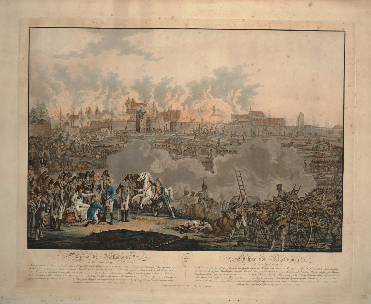1809年4月23日的拉蒂斯邦之战, 1809年 作者 小约翰·洛伦兹·鲁根达斯