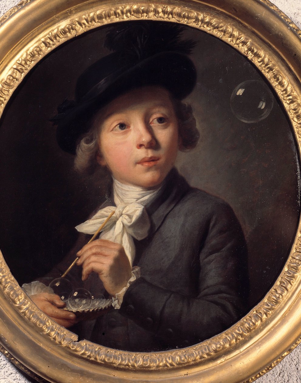 Soap bubbles or a portrait of J. A. Laurens. Painting by Melchior Wyrsch (1732-1798). 1784. Museum of Fine Arts in Besancon 作者 约翰·梅尔基奥尔（Johann Melchior）约瑟夫·维尔施（Joseph Wyrsch）或维尔施（Wursch）