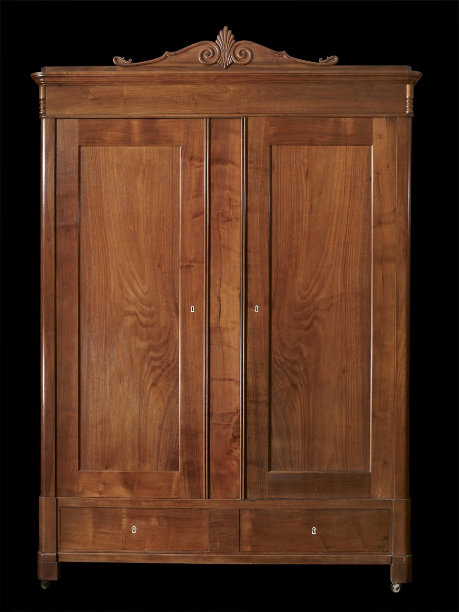 衣柜，C。 1846-1860（黑胡桃木；松木） 作者 约翰·迈克尔（Atr.to）贾恩