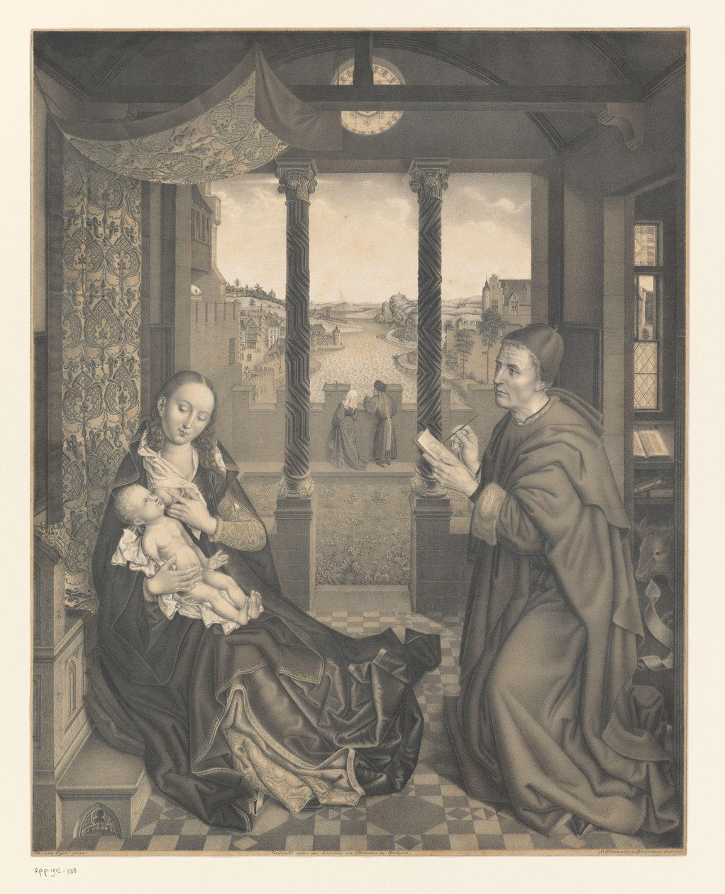 圣卢克画了带着孩子的玛丽 Boisserée 兄弟收藏的作品（系列名称） Galerie des Frères Boisserée（系列名称） 作者 约翰·内波穆克·斯特里克斯纳