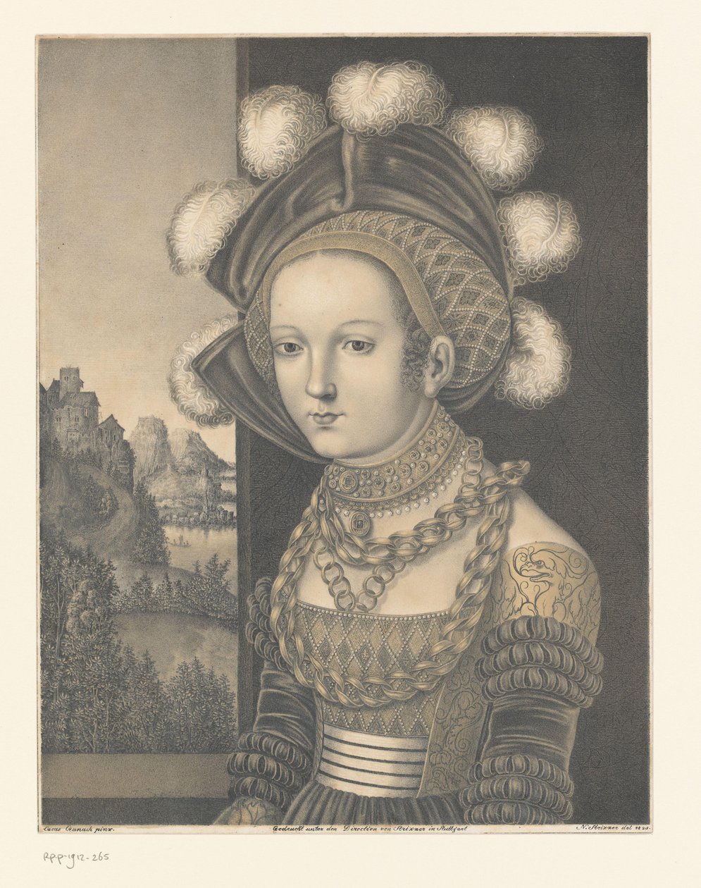一个不知名的年轻女子的肖像 Boisserée 兄弟收藏的作品（系列名称） Galerie des Frères Boisserée（系列名称） 作者 约翰·内波穆克·斯特里克斯纳