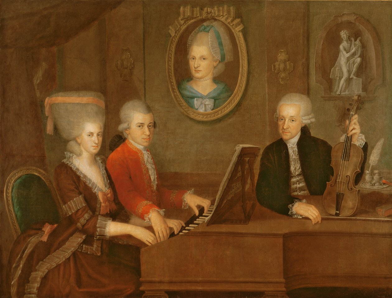 莫扎特家族，1780-81 作者 约翰·内波穆克（Johann Nepomuk）