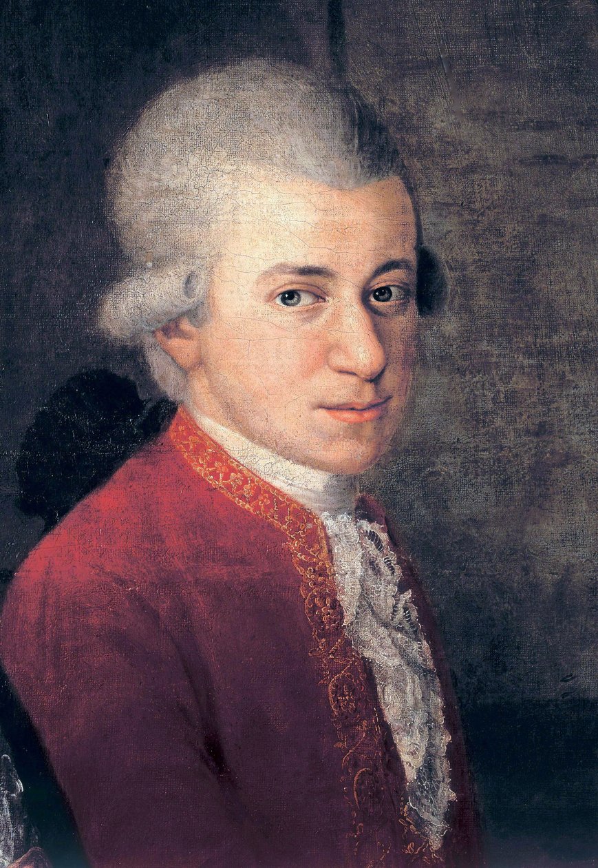 Wolfgang Amadeus Mozart (1756-1791) - Detail par Johann Nepomuk of the Cross (1736-1819) 作者 约翰·内波穆克（Johann Nepomuk）