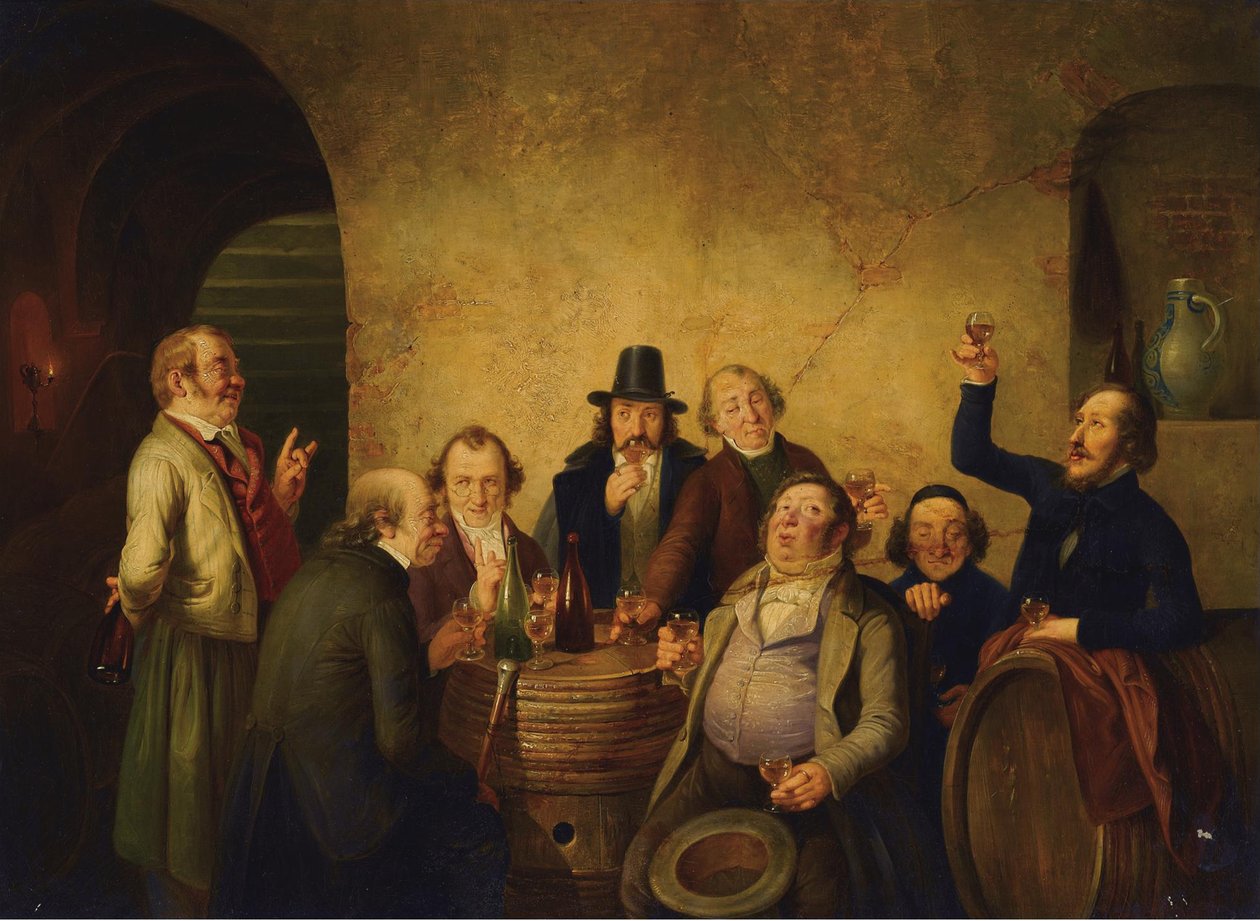 品酒 作者 约翰·彼得·哈森克莱弗（Johann Peter Hasenclever）
