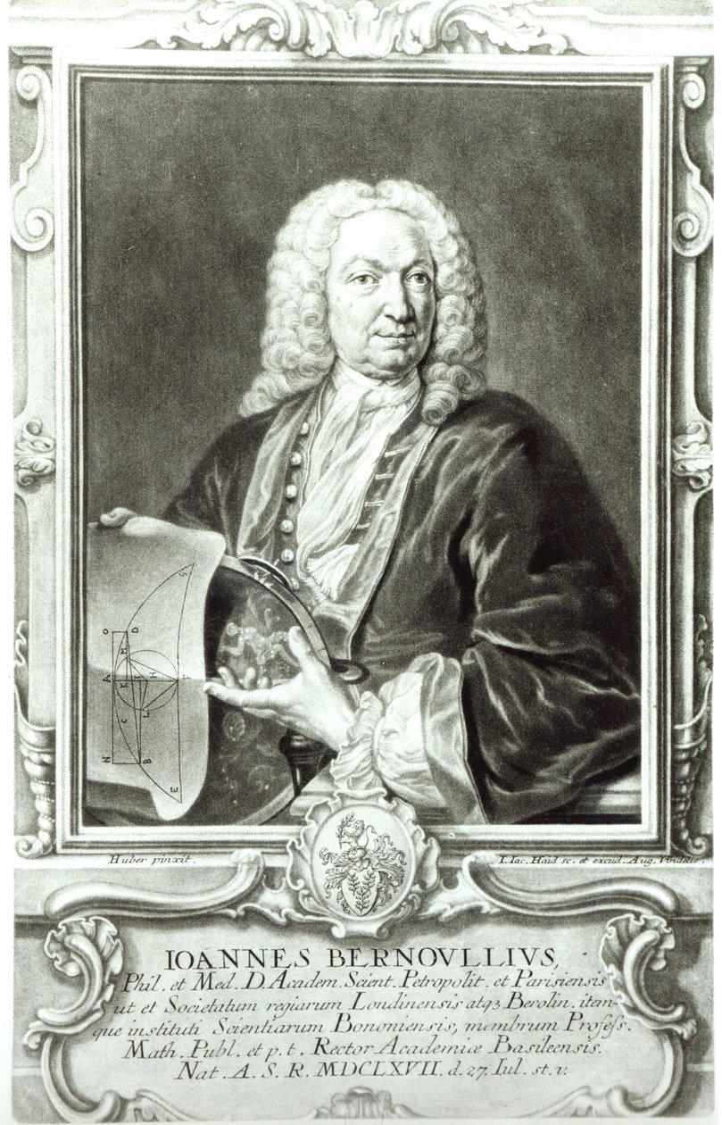 Jean Bernoulli的肖像（1667-1748） 作者 约翰·鲁道夫·约翰·胡贝尔