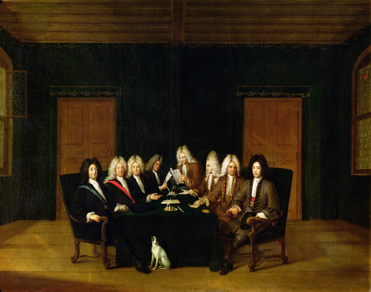 1714年9月，巴登国会的全权代表 作者 约翰·鲁道夫·约翰·胡贝尔