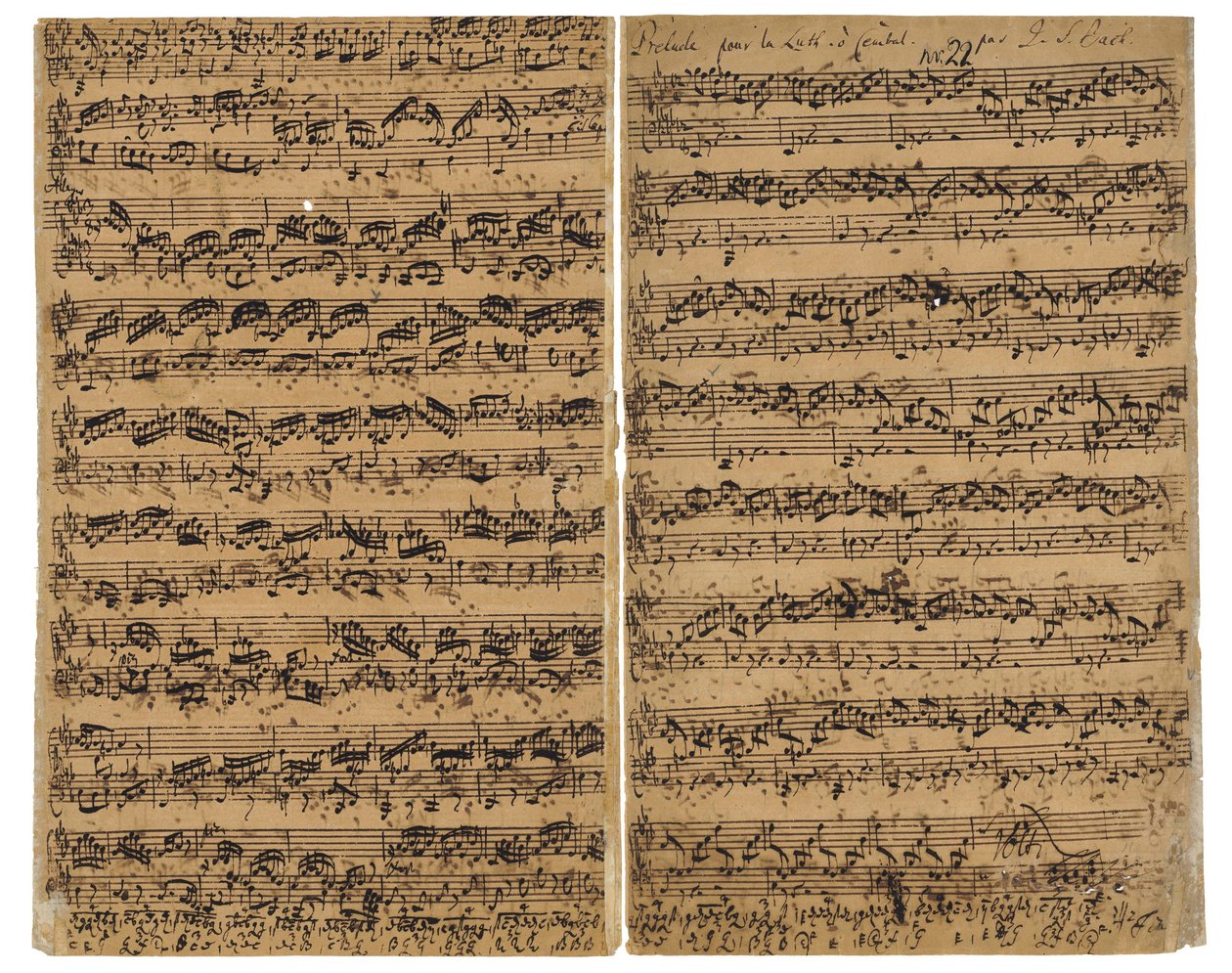 E平BWV 998的前奏曲，赋格曲和快板，c.1735-40 作者 约翰·塞巴斯蒂安·巴赫（Johann Sebastian Bach）
