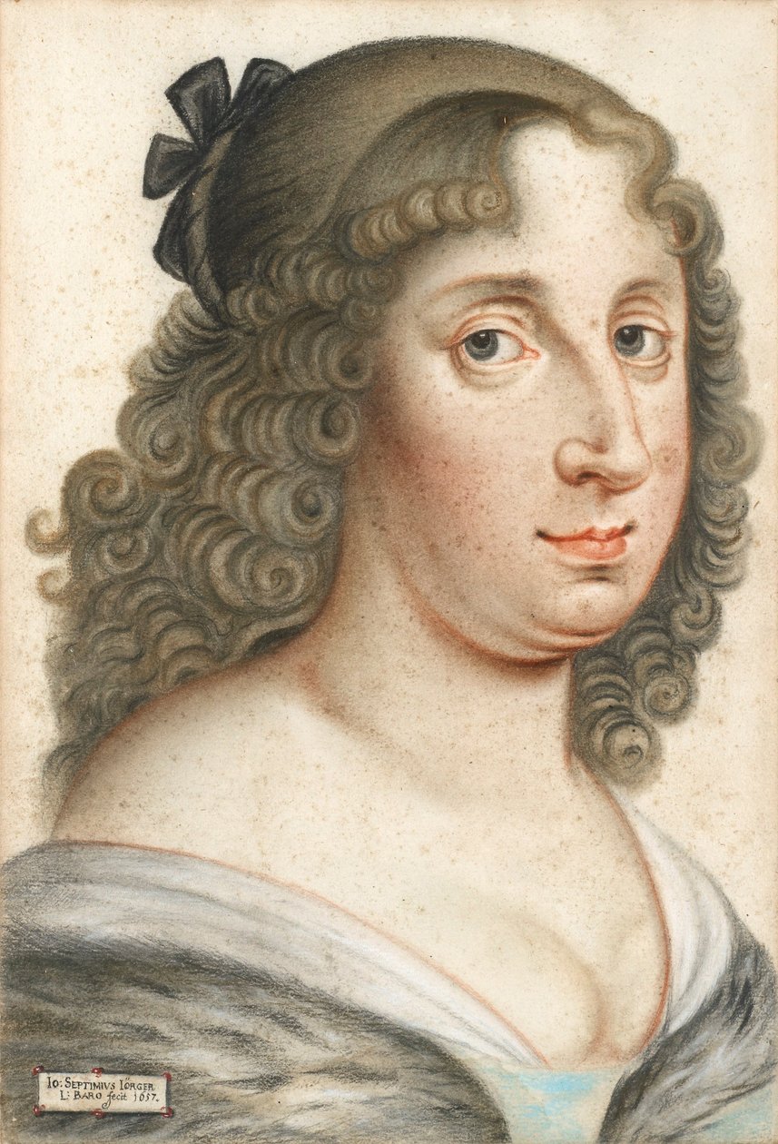 瑞典克里斯蒂娜女王1626-1689年的肖像，1657年 作者 约翰·塞普蒂米乌斯·约尔格·冯·托莱