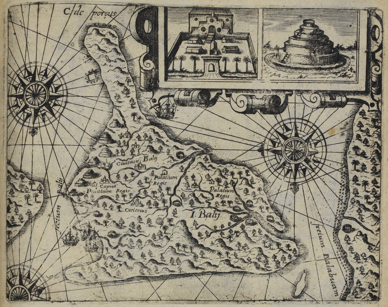 巴厘岛（印度尼西亚），Insulae Baly contrafactura 作者 约翰·西奥多·德·布里