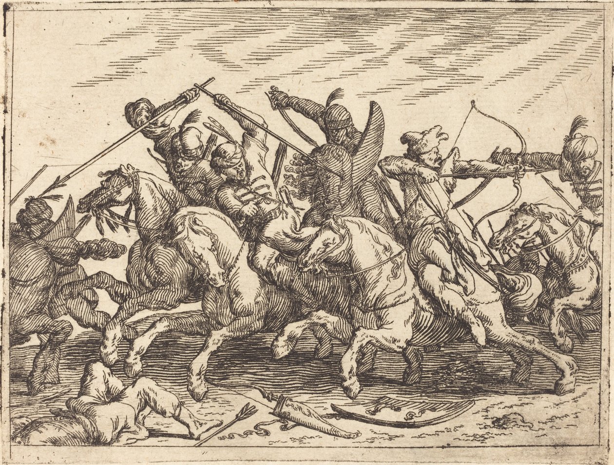 变化多端的战役》，1635年。 作者 约翰·威廉·鲍尔（Johann Wilhelm Baur）