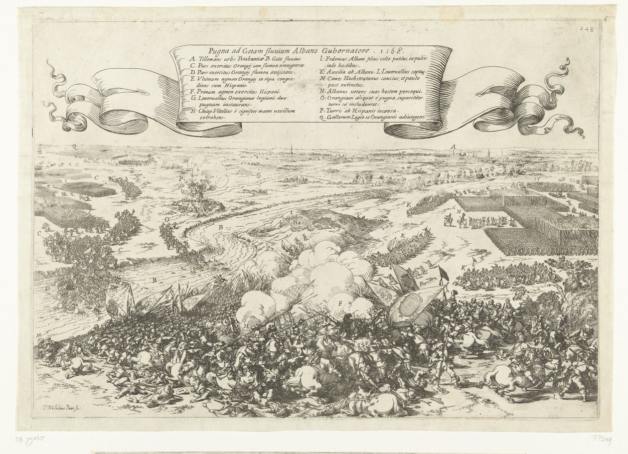 盖特河战役，1568 年
Pugna ad Getam fluvium Albano Gubernatore.1568 年（标题在实物上） 作者 约翰·威廉·鲍尔（Johann Wilhelm Baur）