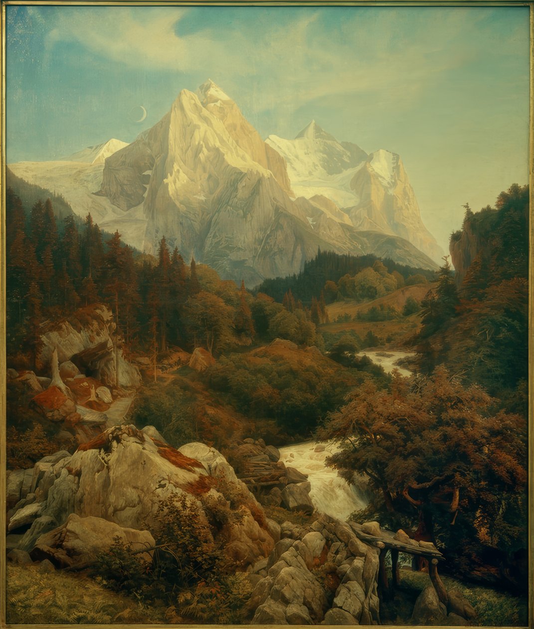 约翰·威廉·希尔默（Johann Wilhelm Schirmer），《 The Wetterhorn》 作者 约翰·威廉·席默