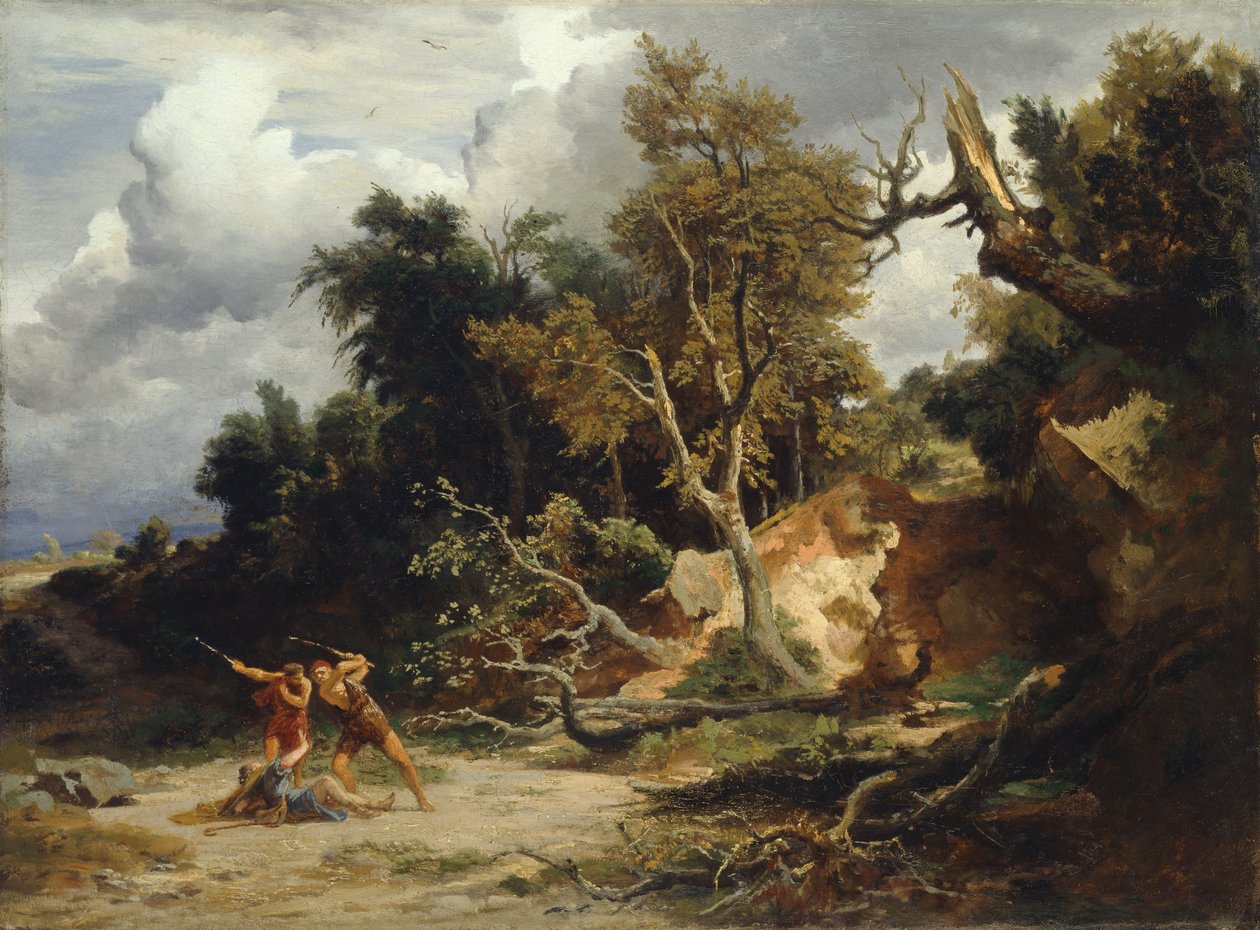 埋伏（下午）c.1856 作者 约翰·威廉·席默