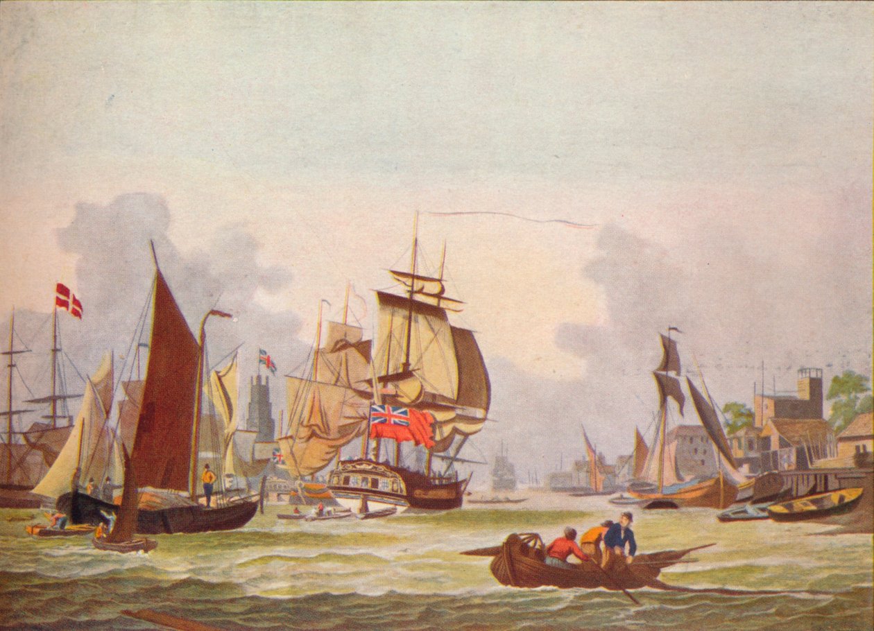 莱姆豪斯泰晤士河，c1780 作者 约翰齐格勒